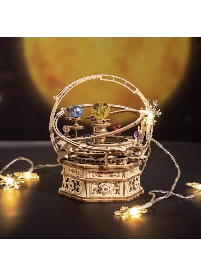 Robotime ROBOTIME 3D Puzzles for Adults Model Kits for Adults Hobbies for Men/Women Rotating Starry Night Wooden Puzzle Music Box AMK51  - Image 5