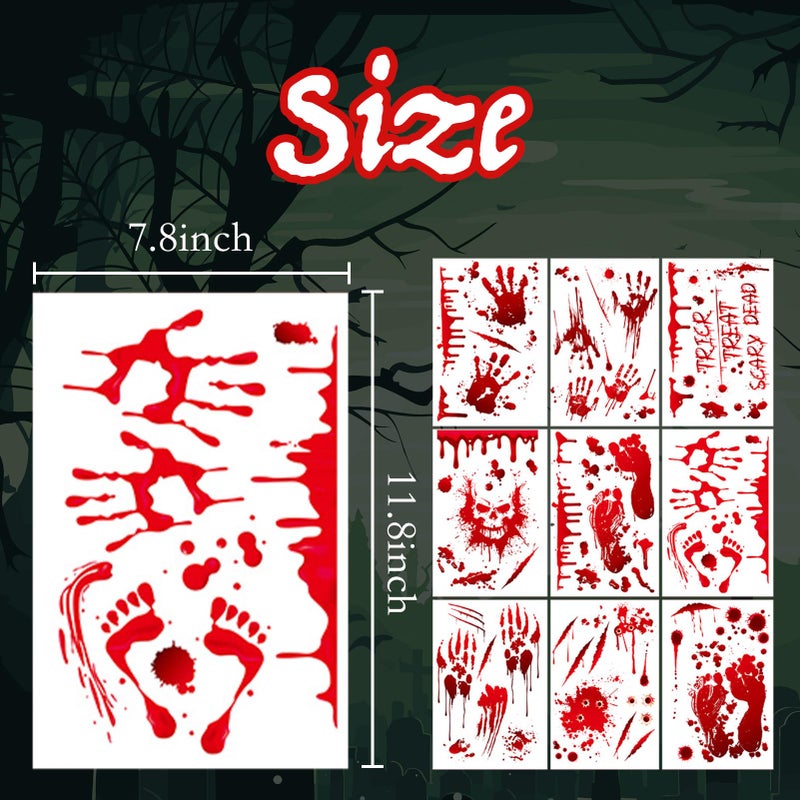 Tonak Halloween Window Clings  Halloween Window Decorations Halloween Window Stickers Decals Spider&Spider Web Stickers for Halloween Party - Image 2