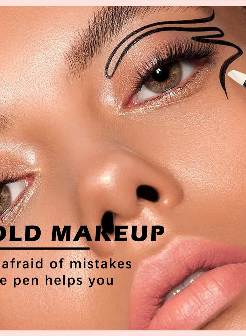 SOLARAE 2Pcs Makeup Remover Pen, Quick Fix Mistakes with Ease, Corrector Pen for Eyes, Lips, Face - Includes 3 Replacement Heads for Precision Makeup Erasing. - Image 5