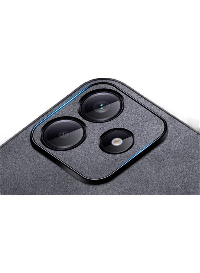Shangsu, Suitable For Redmi Note 14 Phone Case, Redmi 14 Protective Cover, Shockproof, Full Lens Protection, Soft Shell, Simple Luxury, Lambskin Silicone, Xiaomi, For Women And Men, Leather Case, Black - Image 1