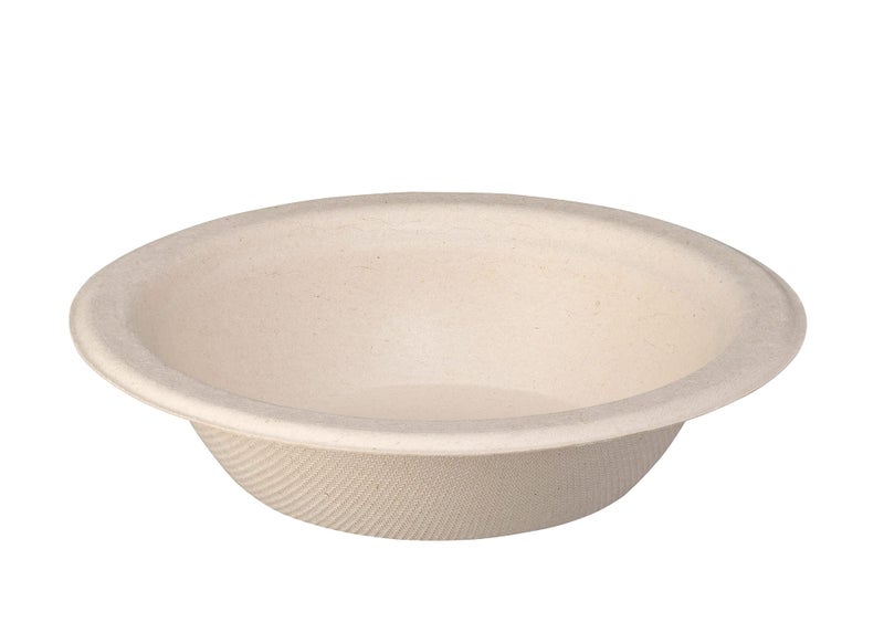 Comfy Package [125 Pack 100% Compostable Paper Bowls  12 oz. Heavy-Duty Kraft Paper Soup Bowls - Eco-Friendly Disposable Sugarcane Bowls - Image 2