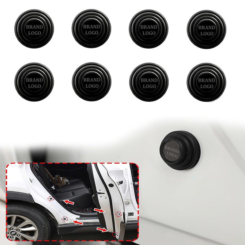 BRAINLE Rubber Shock Absorber for Car Door Protection Guard Pads For Hyryder, Innova Crysta, Hycross, Fortuner, Rumion, Glanza, Camry, Hilux, Etios, Corolla, Urban Cruiser, Taisor, Belta, Altis, Yaris - Image 1