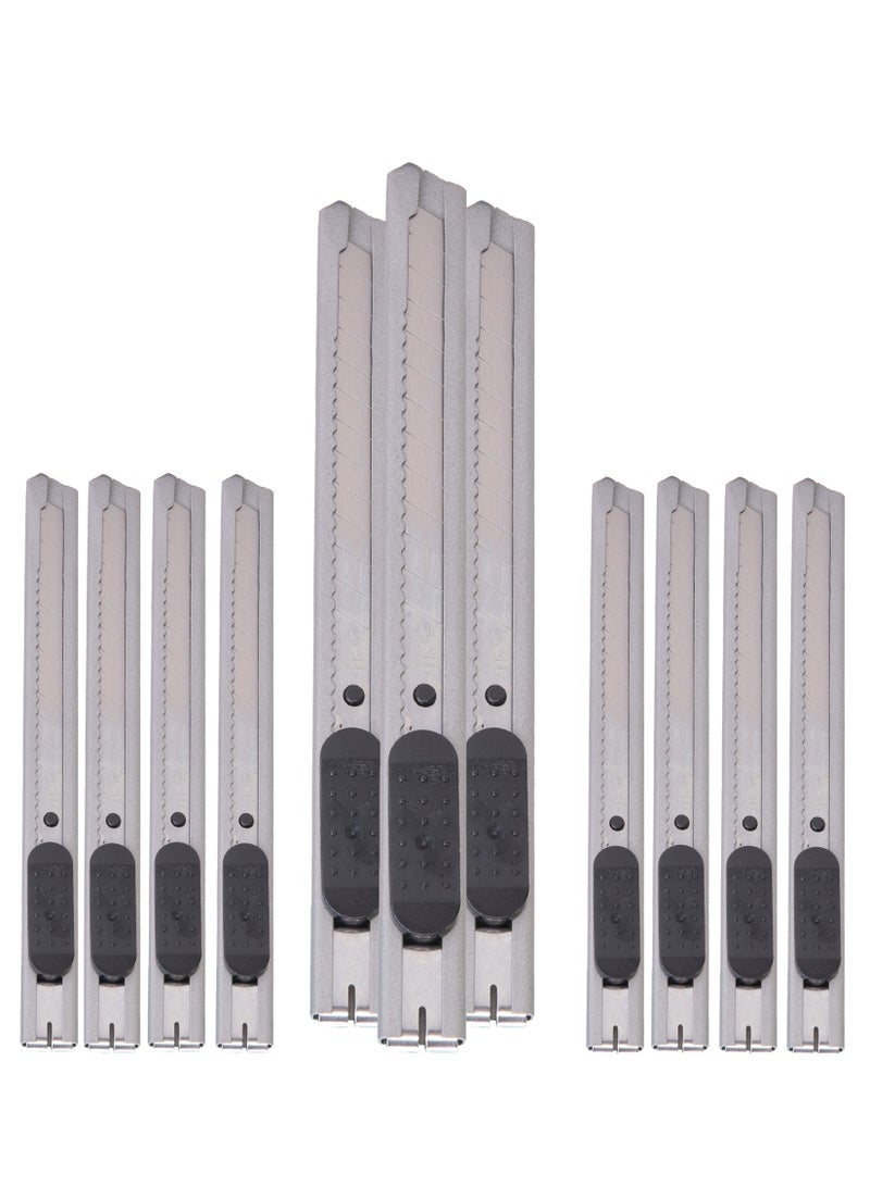 12 Pack Of 9mm Utility Knife, Vinyl Knife, Wallpaper Knife, Paper Knife for Office, Home, Arts, and Crafts  - Image 1