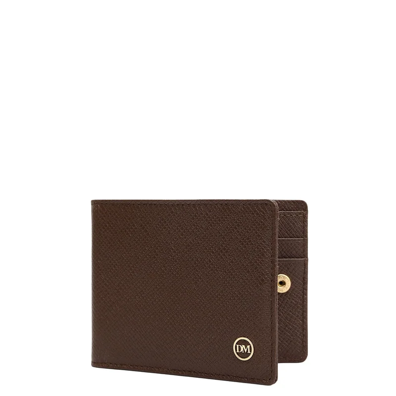 Da Milano  Franzy Leather Money Clip - Walnut for Men | Best Price UAE