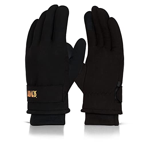 HIVER Combo of Beanie Black Cap and Womens Gloves Touchscreen Waterproof | Winter Gloves for Women with Beanie Cap | Trekking Snow Gloves for Minus Degrees (Medium, Black) - Image 4