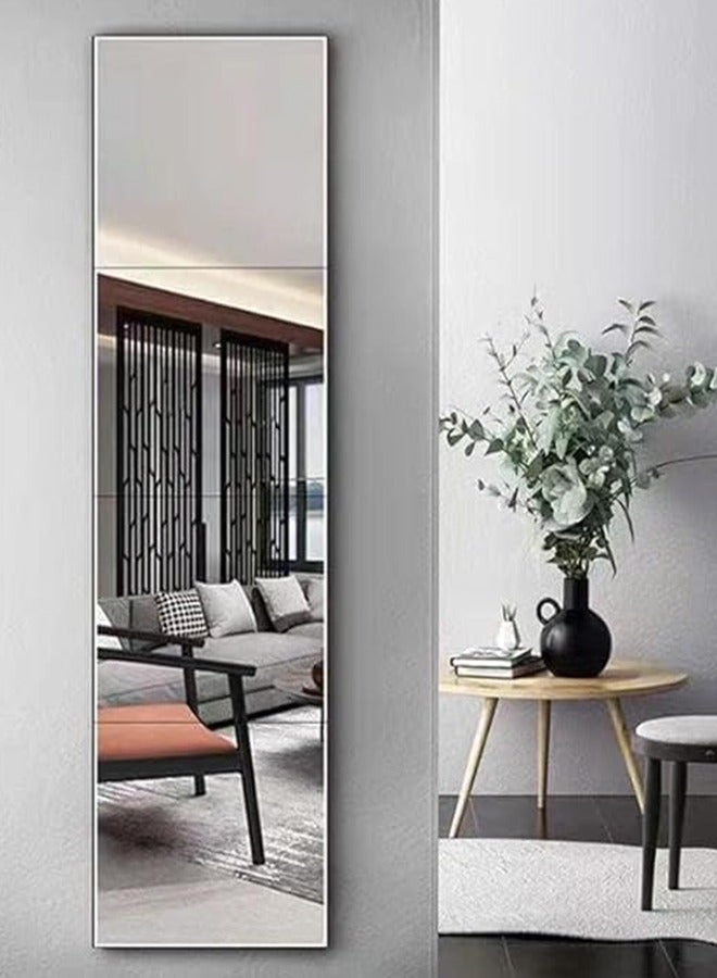 Full Length Mirror Wall Mounted 4Pcs 22 × 22 CM Long Mirrors for Bedroom, Workout Mirrors for Home Gym Wall - Image 1