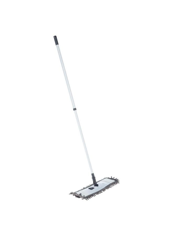 Five Simply Smart Lachenille Telescopic Microfiber Dust Flat Mop White and Grey 117149 - Image 1