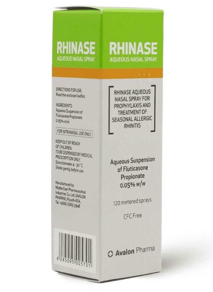 Avalon Pharma Avalon Rhinase Aqueous 0.05% Nasal Spray Dose 120  - Image 3
