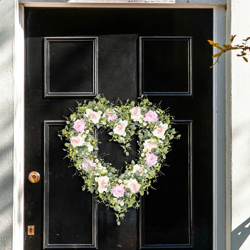 2 Pcs Heart Wreath Frames Wire Wreath Frame Wreath Form Wreath Making Supplies For Wedding Party Decoration - Image 2
