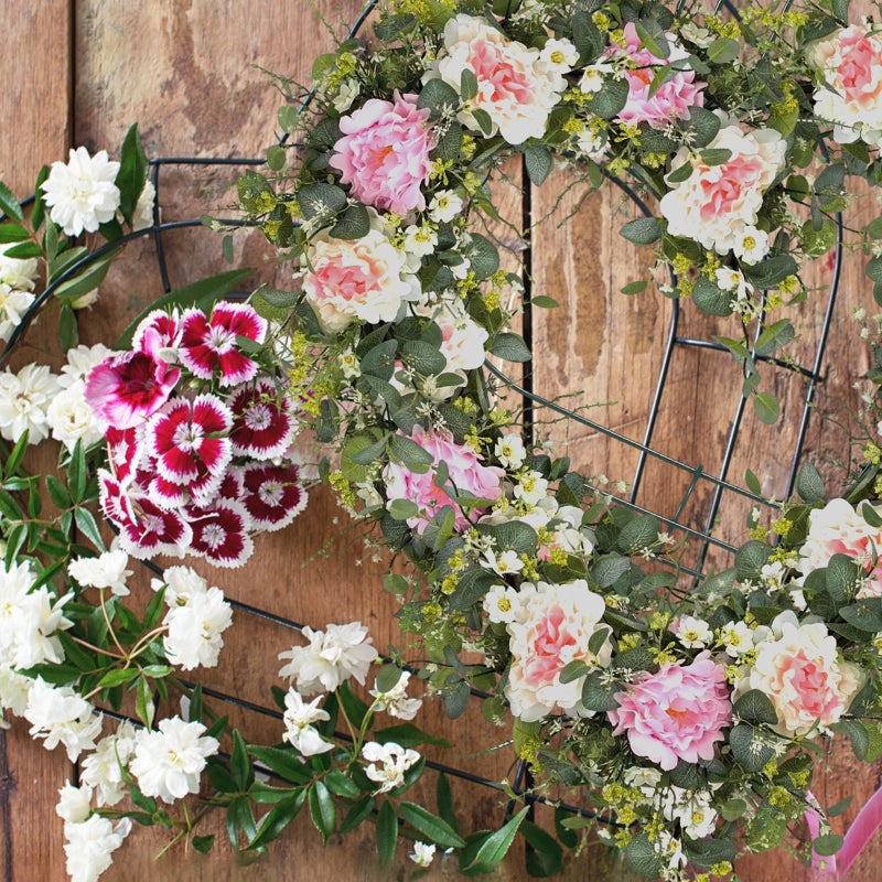 2 Pcs Heart Wreath Frames Wire Wreath Frame Wreath Form Wreath Making Supplies For Wedding Party Decoration - Image 5