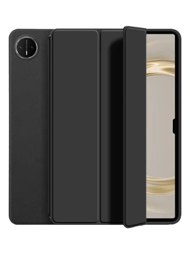 Aookay Cover Compatible with Huawei Matepad Pro 13.2" (2025/2023), Tri-Fold Slim Silicone Case Shockproof Honeycomb TPU Case with Durable Stand Auto Wake/Sleep Cover (Black)  - Image 1