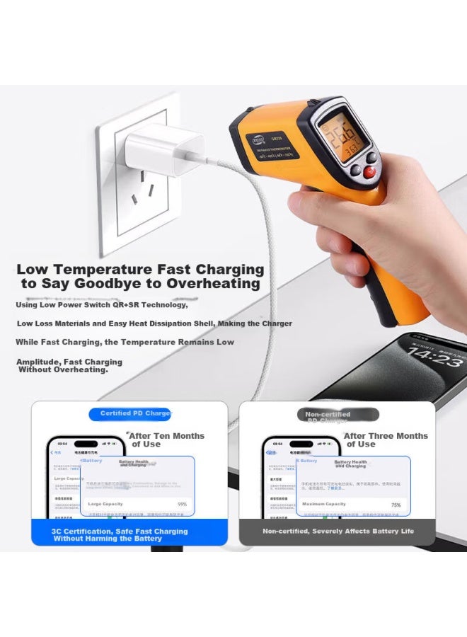 Ky Kangyou Apple Charger, Gallium Nitride 30w Fast Charging Set, Iphone 14 Pro Max/13/12/11 Phone, Ipad Plug, Charging Head
