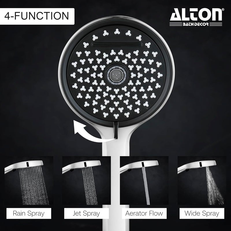 Alton ALTON SHR22400 ABS 5INCH 4Function Hand Shower Only Silver - Image 3