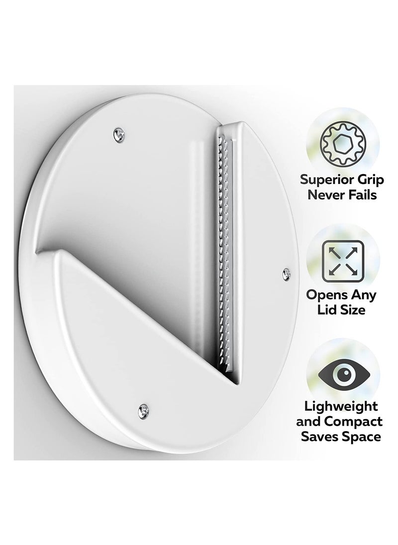 SYOSI - Under Cabinet Lid Jar Opener - for Weak Hands and Seniors With Arthritis - Heavy Duty, Allows to Easily Unscrew Any-Size Lid - Effortless Bottle & Can Opener for your Kitchen - Image 1