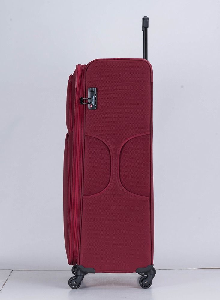 VIPTOUR Set Of 4 Light Weight Polyester Jacqard Trolley Luggage With Number Lock - Image 2