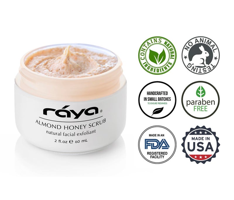 RAYA Almond Honey Facial Scrub (106) | Natural Exfoliating Facial Scrub for Non-Blemished Skin | Polishes, Softens, and Creates a Glowing Complexion - Image 4