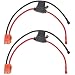 Formiden 2PCS Battery Wire Harness Connector Compatible with 12Volt Ride On Vehicle with red 2 pins Connector 12 Gauge Wire 40A Replaceable Fuse - Image 2