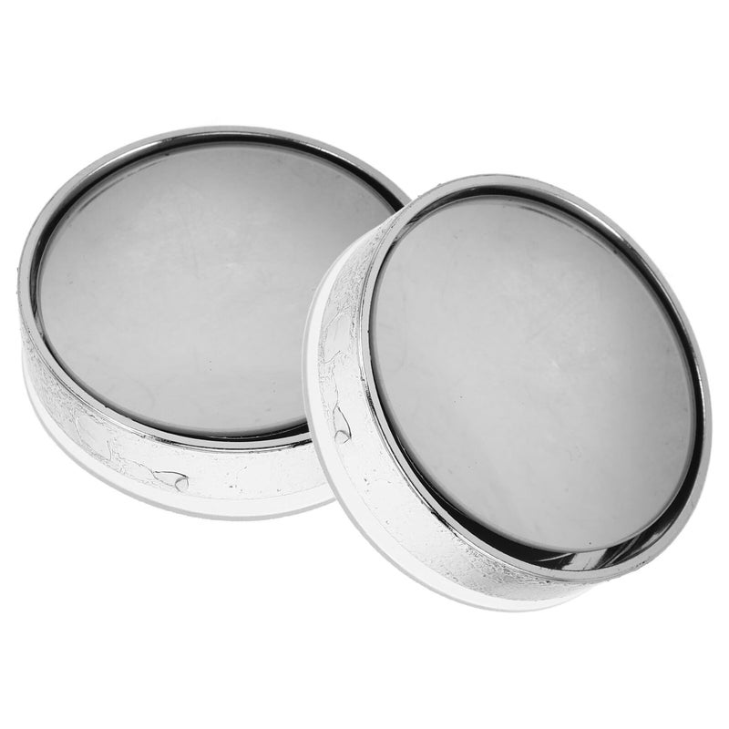Small Round Convex Blind Spot Mirror 2PCS 360 Adjustable For Car Truck SUV - Image 2