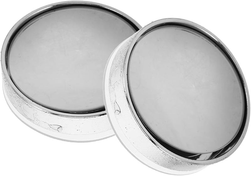 Small Round Convex Blind Spot Mirror 2PCS 360 Adjustable For Car Truck SUV - Image 1