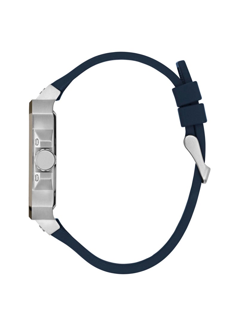 GUESS Mens Navy Blue Two-Tone Multi-function Watch - GW0637G1 - Image 4