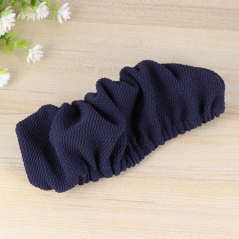 4 pcs Thickened Office Computer Chair Armrest Protect Cover Elastic Band Chair Arm Rest Sleeves (Navy) - Image 4