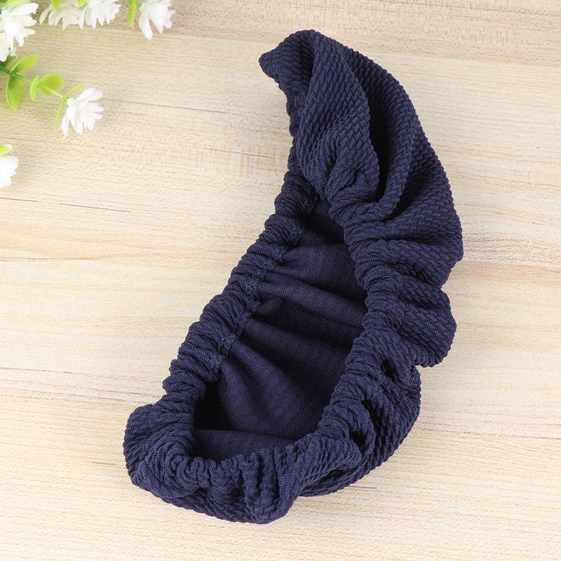 4 pcs Thickened Office Computer Chair Armrest Protect Cover Elastic Band Chair Arm Rest Sleeves (Navy) - Image 2