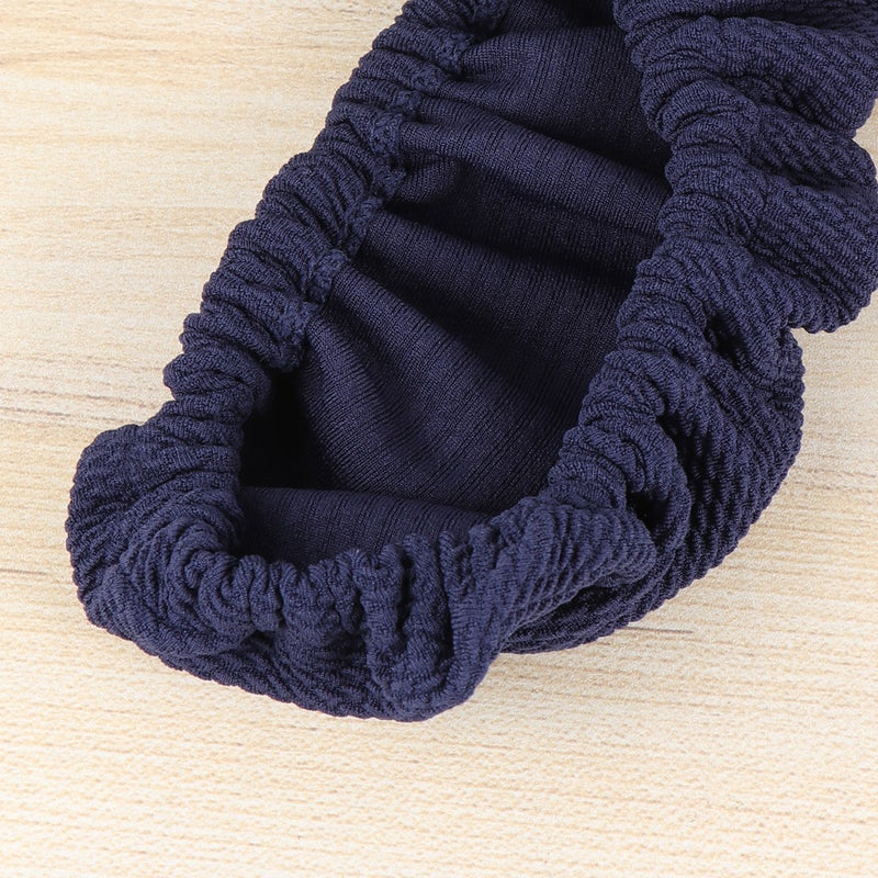 4 pcs Thickened Office Computer Chair Armrest Protect Cover Elastic Band Chair Arm Rest Sleeves (Navy) - Image 5