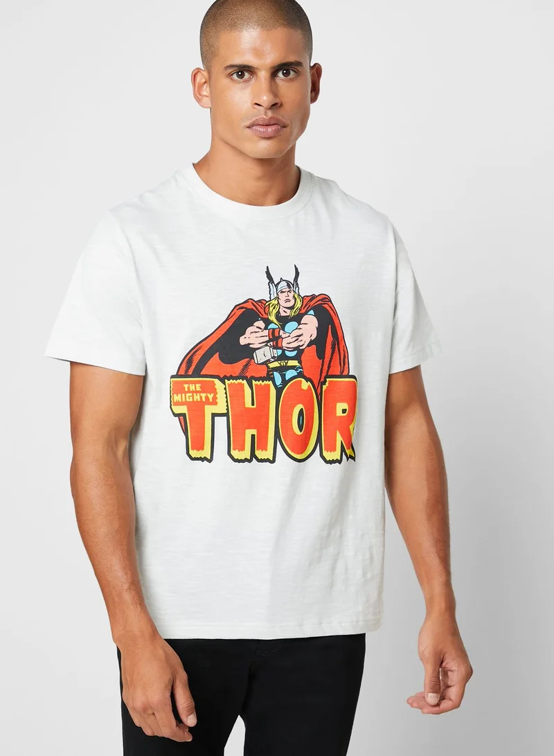 Fabric Flavours Mighty Thor Crew Neck T-Shirt
