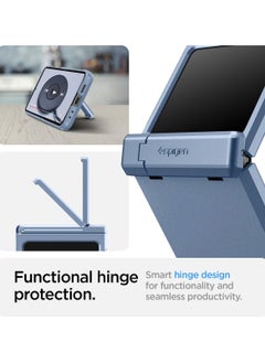 Spigen Tough Armor Pro for Samsung Galaxy Z Flip 6 Case Cover (2024) with Hinge Protection & Kickstand - Sierra Blue  - Image 5