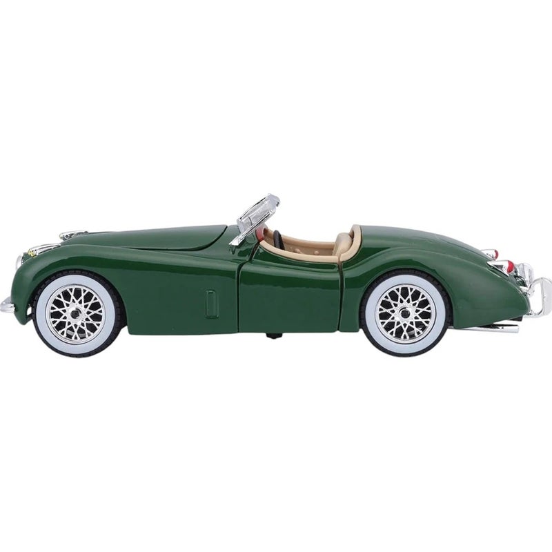 Bburago - Jaguar XK 120 Roadster (1951) 1/24 Diecast Model - Dark Green - 18-22018 - Image 3