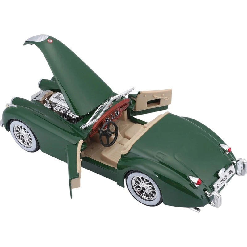 Bburago - Jaguar XK 120 Roadster (1951) 1/24 Diecast Model - Dark Green - 18-22018 - Image 5