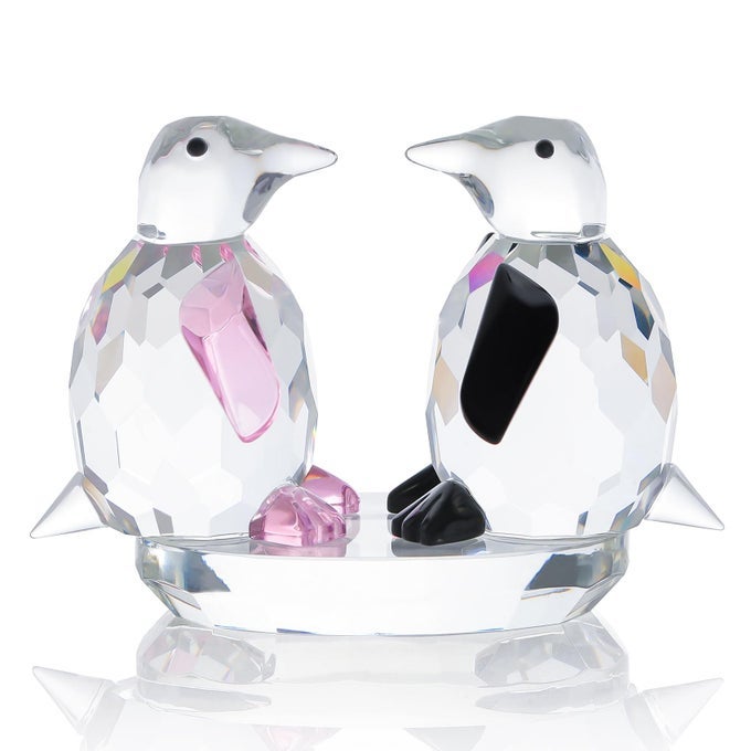 CRYSTAL PENGUIN FIGURINES DECOR GIFTS FOR WOMEN MEN CUTE PENGUIN STATUES COLLECTIBLES ANIMAL BLOWN GLASS SCULPTURE HOME TABLE DECORATION