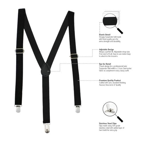 Kavove Upscale Black Suspender - Image 2