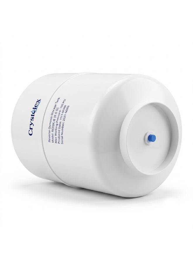 Crystolex Reverse Osmosis Pressure Tank for RO Water Purifier | Food Grade Steel Water Storage | High Pressure Durable RO Replacement Water Storage Container (6.0 Gallons Pressure Tank) | RO Water Tank - Image 3