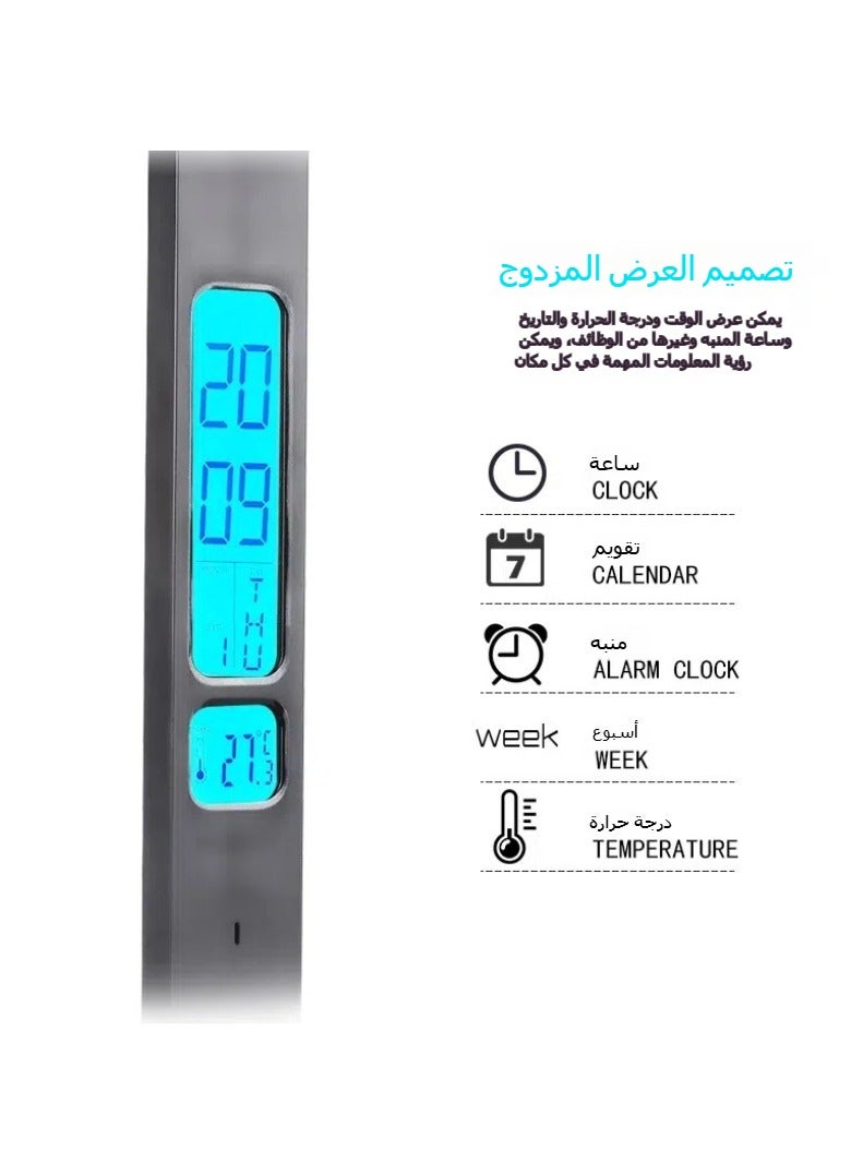 general Creative multi-function display screen eye protection desk lamp wireless charging 10W desktop reading learning night light - Image 4