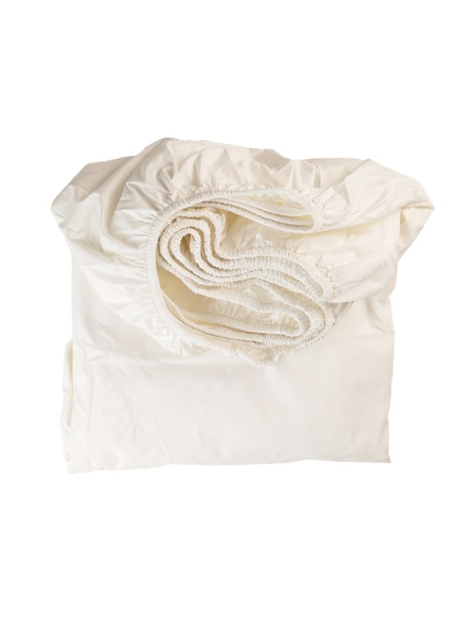 ب كومفورت  طقم ملاية أستك قطن اوف وايت - Image 3