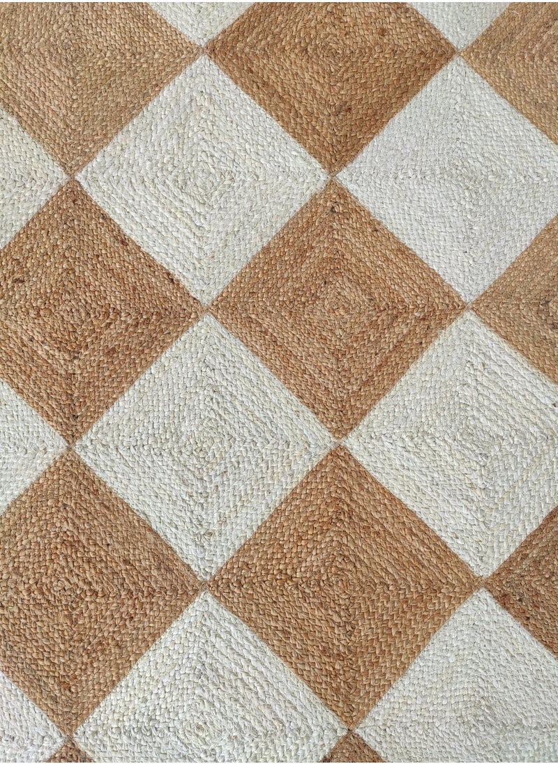 Ramsha - Ramsha Handmade jute carpet rectangle area rug for bedroom living room jute rug BR-031. - Image 1