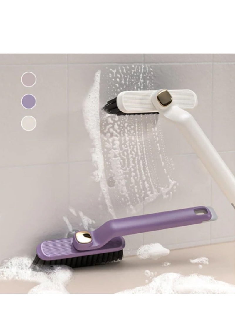 SYOSI Multi-Function Rotating Crevice Cleaning Brush, Hard Bristle Crevice Cleaning Brush, Door Window Track Kitchen Cleaning Brushes, Spin Brush for Cleaning Bathroom (White) - Image 2
