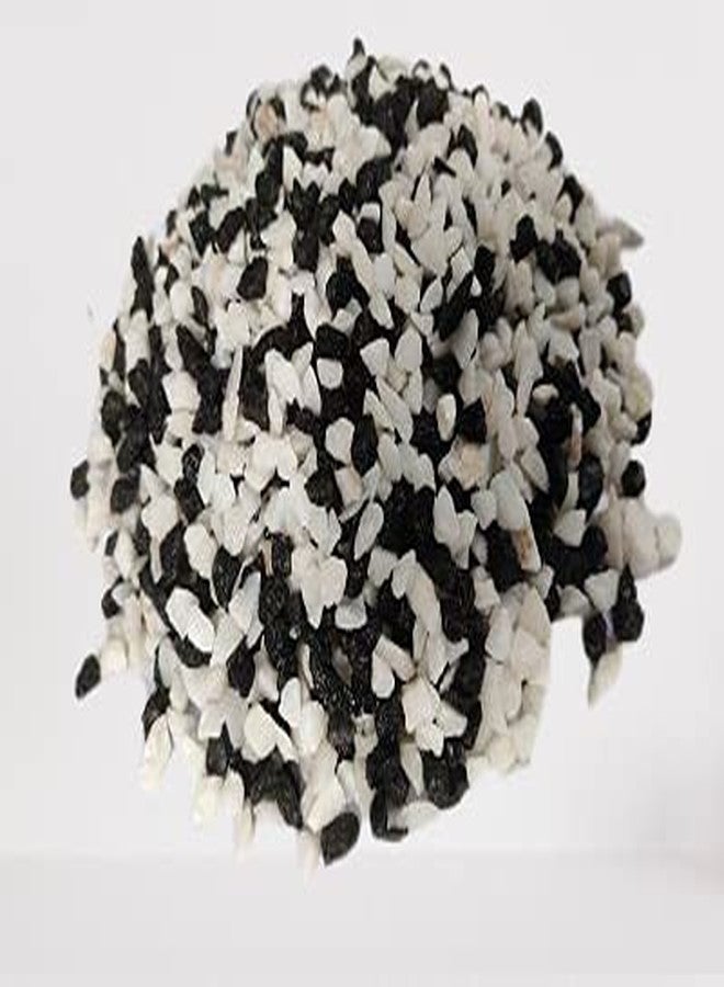 Samariya Natural Black & White Marble Chips Decorative Stones for Aquarium Home Garden Indoor & Outdoor Decoration ETC. (2 Kg) - Image 4