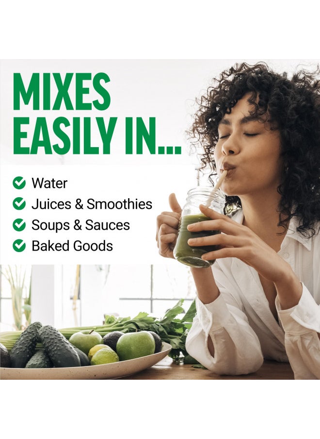 Force Factor Force Factor Smarter Greens Daily Wellness Powder, Greens Superfood Powder To Support Gut Health, Bloating, & Digestion, With 40+ Superfoods, 125 Million Cfus ofProbiotics, Unflavored, 30 Servings  - Image 2
