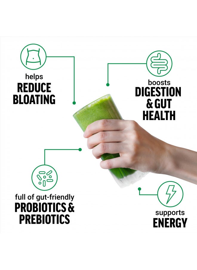 Force Factor Force Factor Smarter Greens Daily Wellness Powder, Greens Superfood Powder To Support Gut Health, Bloating, & Digestion, With 40+ Superfoods, 125 Million Cfus ofProbiotics, Unflavored, 30 Servings  - Image 1