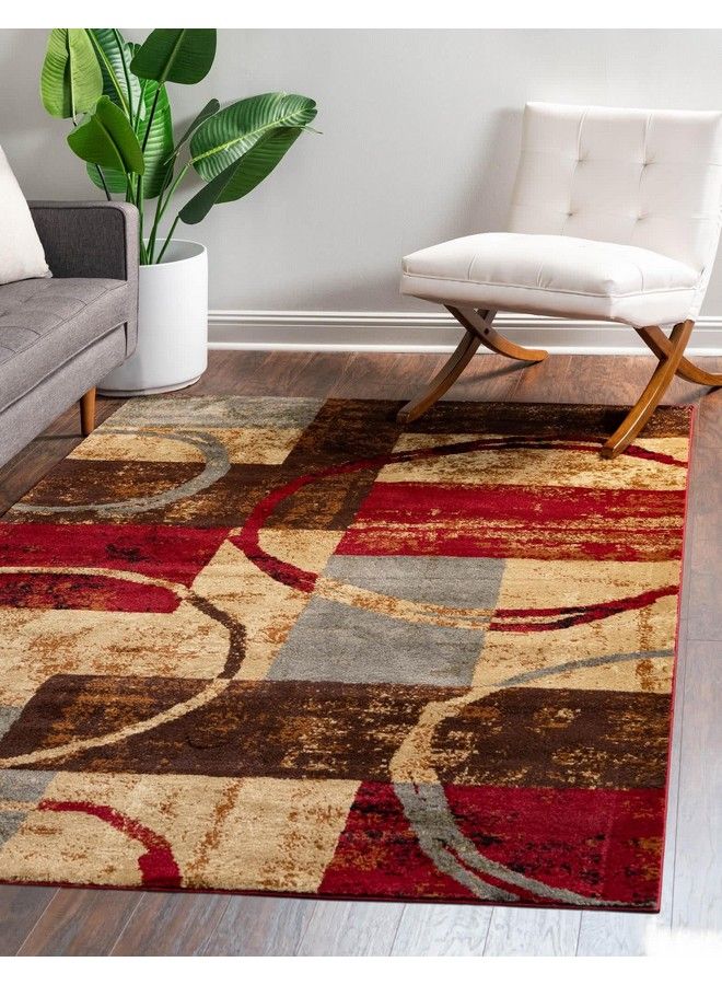 Unique Loom Barista Collection Area Rug Kouillou (2' 2" X 3' 1" Rectangle Multi Brown) - Image 2