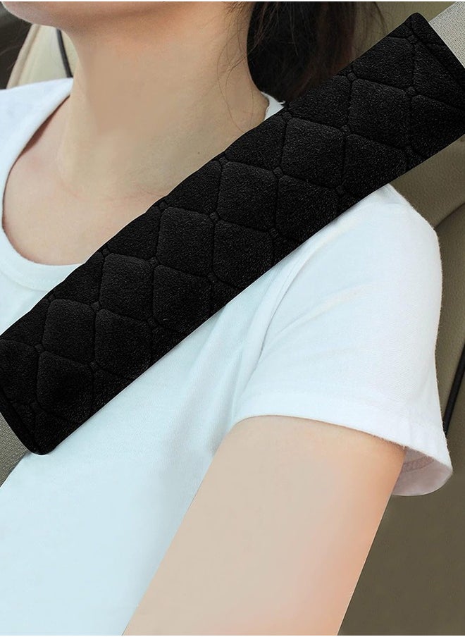 Seat Belt Cover, Soft Auto Seatbelt Shoulder Pad for a More Comfortable Driving Compatible with All Cars and Backpack (Black, 2 PCS ) - pzsku/Z535258890AB17A4E0CFAZ/45/_/1702276583/0abc55d1-44bb-44ed-809b-354dae87fd74