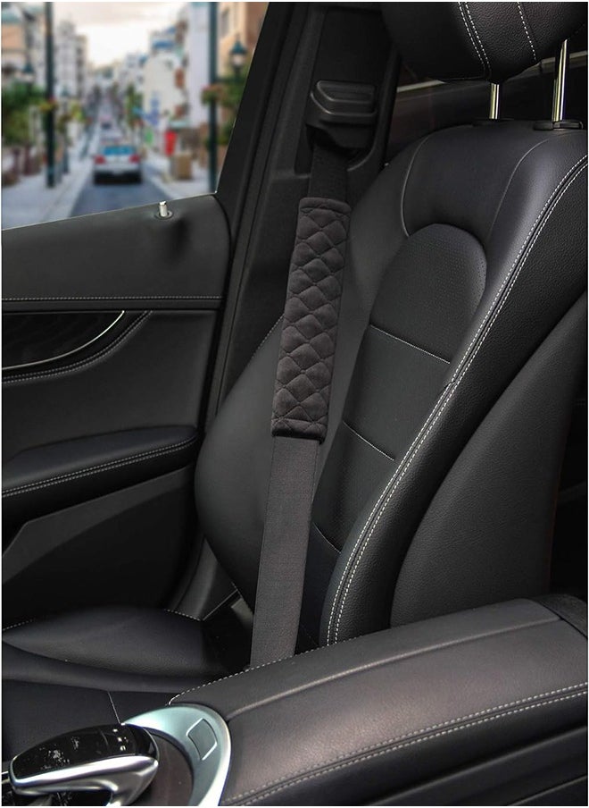 Seat Belt Cover, Soft Auto Seatbelt Shoulder Pad for a More Comfortable Driving Compatible with All Cars and Backpack (Black, 2 PCS ) - pzsku/Z535258890AB17A4E0CFAZ/45/_/1702276584/682a5b0f-ff03-42f4-803d-ef4cafd261fc