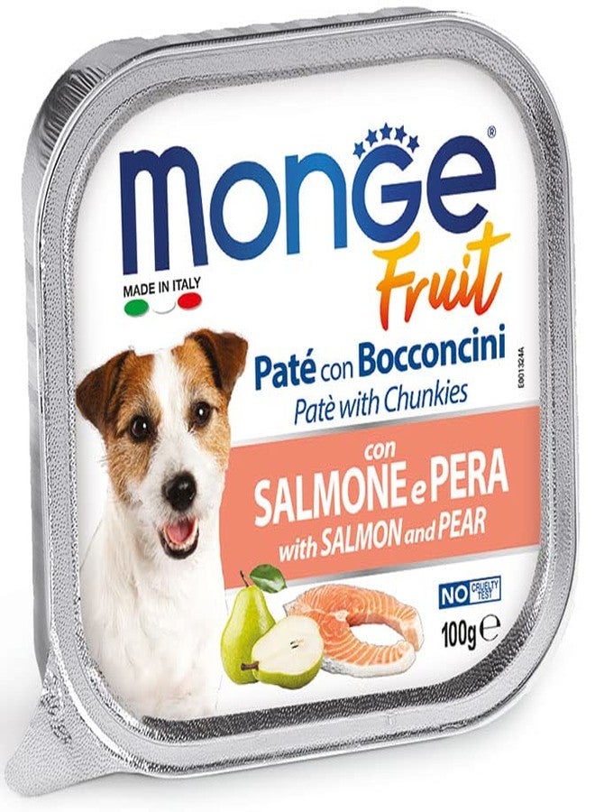 all4pets Monge Fruit - Pate and Chunkies with Salmon and Pear(Pack of 5) - Image 1