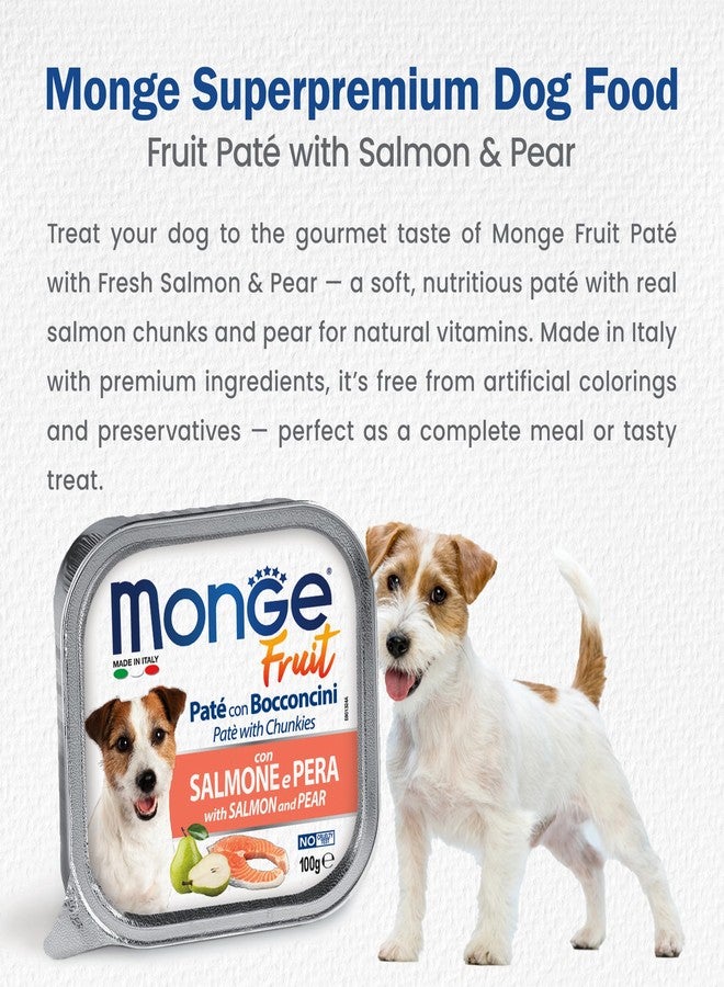 all4pets Monge Fruit - Pate and Chunkies with Salmon and Pear(Pack of 5) - Image 2