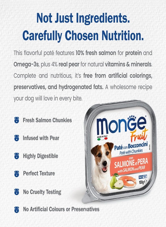 all4pets Monge Fruit - Pate and Chunkies with Salmon and Pear(Pack of 5) - Image 3
