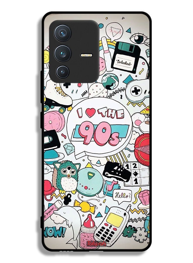 Tolwak Vivo S12 5G Protective Case Cover I Love The 90s - Image 1