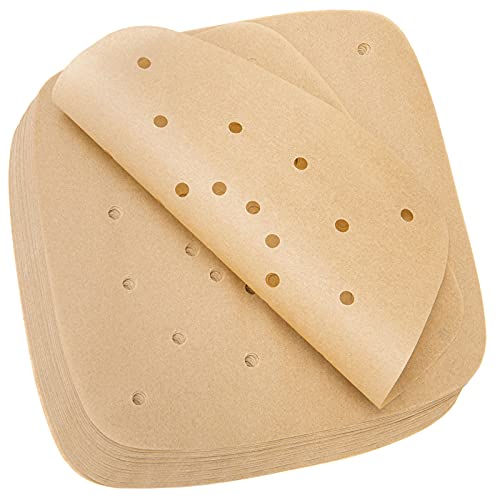SyeiouC 200pcs Air Fryer Parchment Paper Disposable Liner 8.5inch, Premium Perforated for Air Fryer, Streamer, Pans, No Burn, Easy Cleanup - Image 1