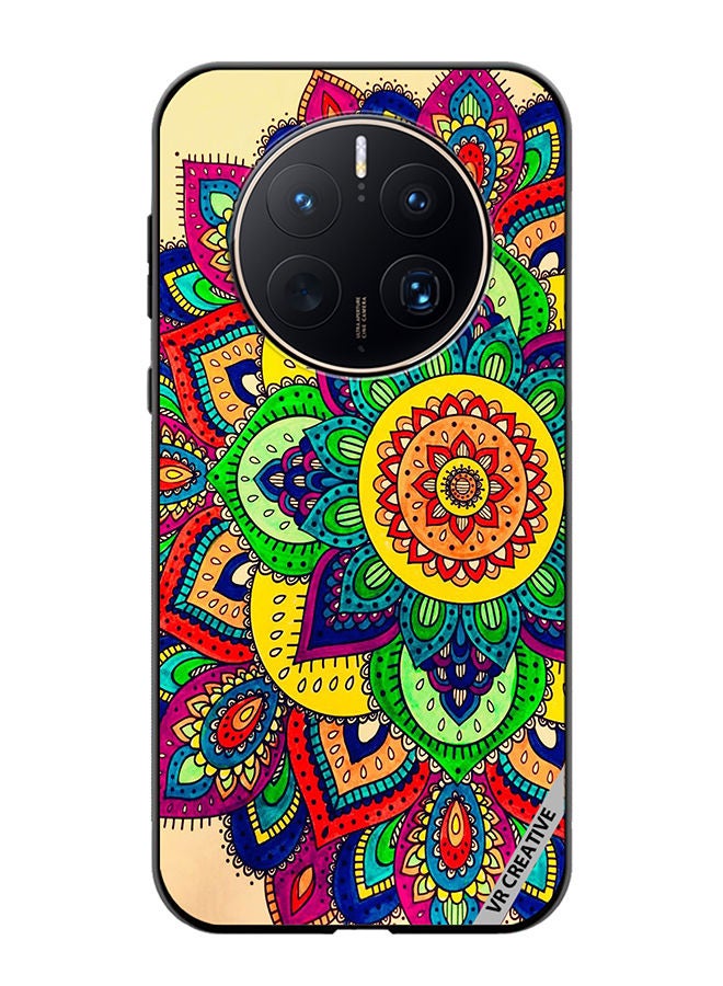 VR CREATIVE Protective Case Cover For Huawei Mate 50 Pro Mandala Design Multicolour - Image 1